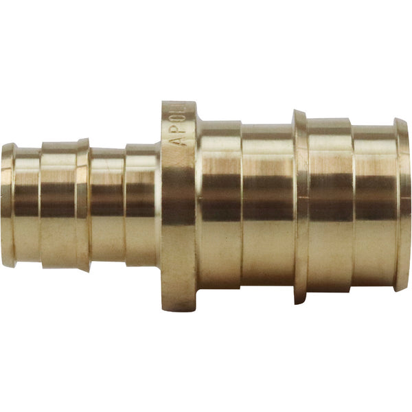 Apollo Retail 1/2 In. Barb x 3/4 In. Barb Brass Reducing PEX-A Coupling