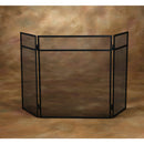Home Impressions 3-Panel Black Mesh Decorative Fireplace Screen