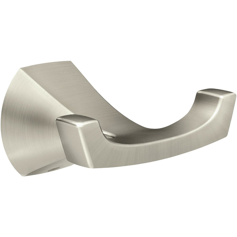 Moen Lindor Double Robe Hook, Spot Resist Brushed Nickel