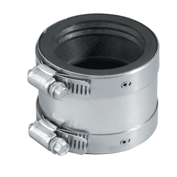 Proflex 1-1/2 In. x 1-1/2 In. PVC Shielded Coupling - Cast-Iron to Plastic, Steel, Extra-Heavy Cast Iron