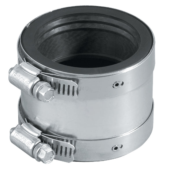 Proflex 4 In. x 4 In. PVC Shielded Coupling - Cast-Iron to Plastic, Steel, Extra-Heavy Cast Iron