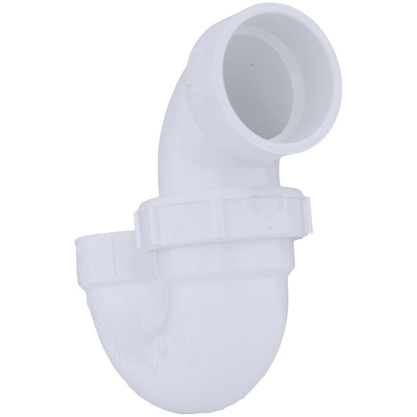 Charlotte Pipe 1-1/2 In. White PVC P-Trap with Union