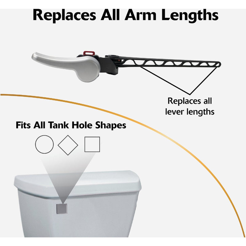 Korky Universal White Flush Tank Lever with Plastic Handle