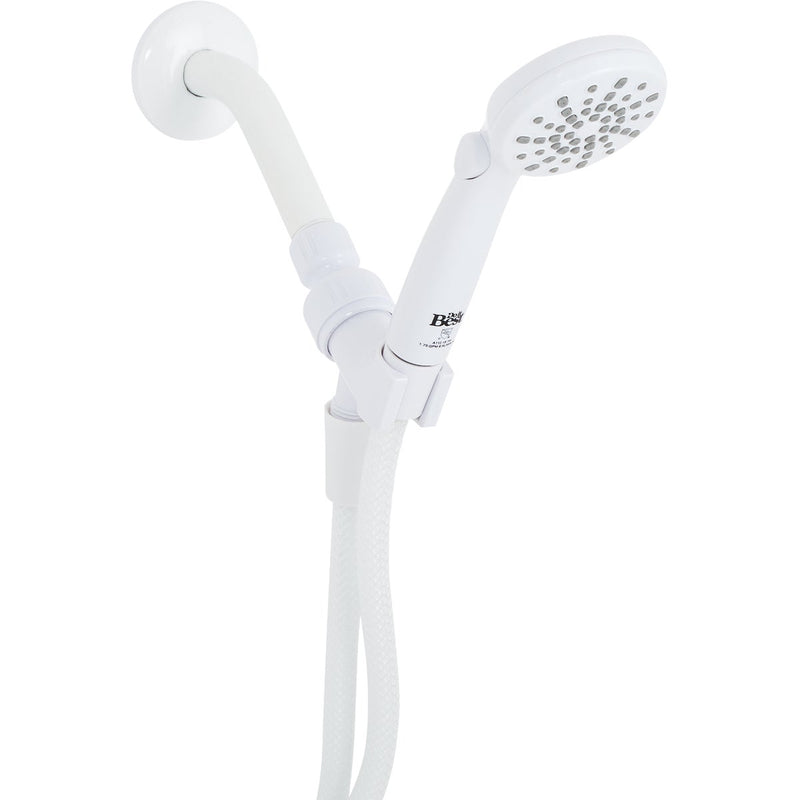 Home Impressions 2-Spray 1.8 GPM Handheld Shower Head, White