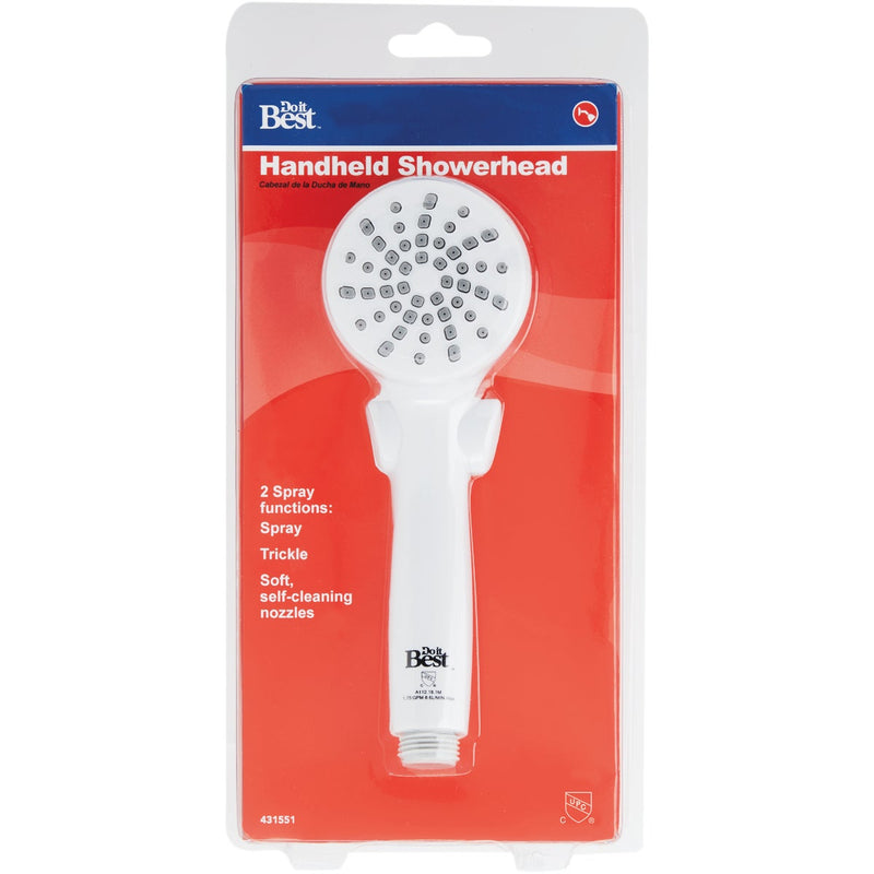 Home Impressions 2-Spray 1.8 GPM Handheld Shower Head, White