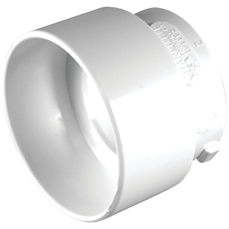 Charlotte Pipe 3 In. Sch 30 SPG x 1-1/2 In. Sch 40 Hub DWV Reducing PVC Bushing