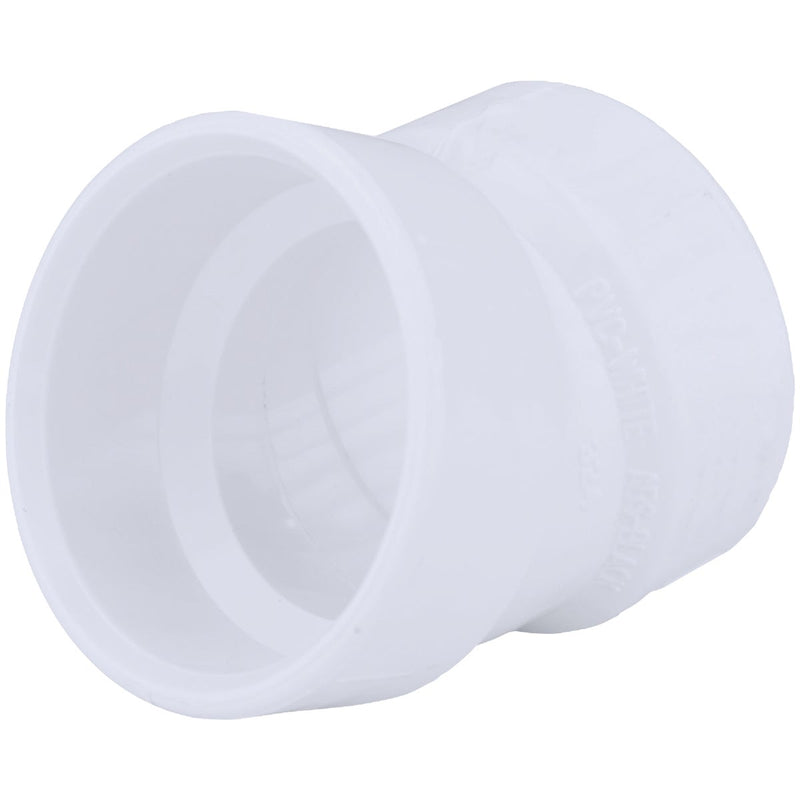 Charlotte Pipe 1-1/2 In. Hub x Hub Schedule 40 22-1/2 Deg. DWV PVC Elbow (1/16 Bend)