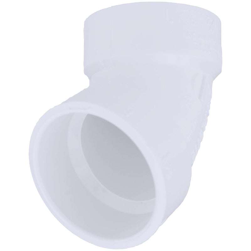 Charlotte Pipe 1-1/2 In. Schedule 40 60 Deg. DWV PVC Elbow (1/6 Bend)