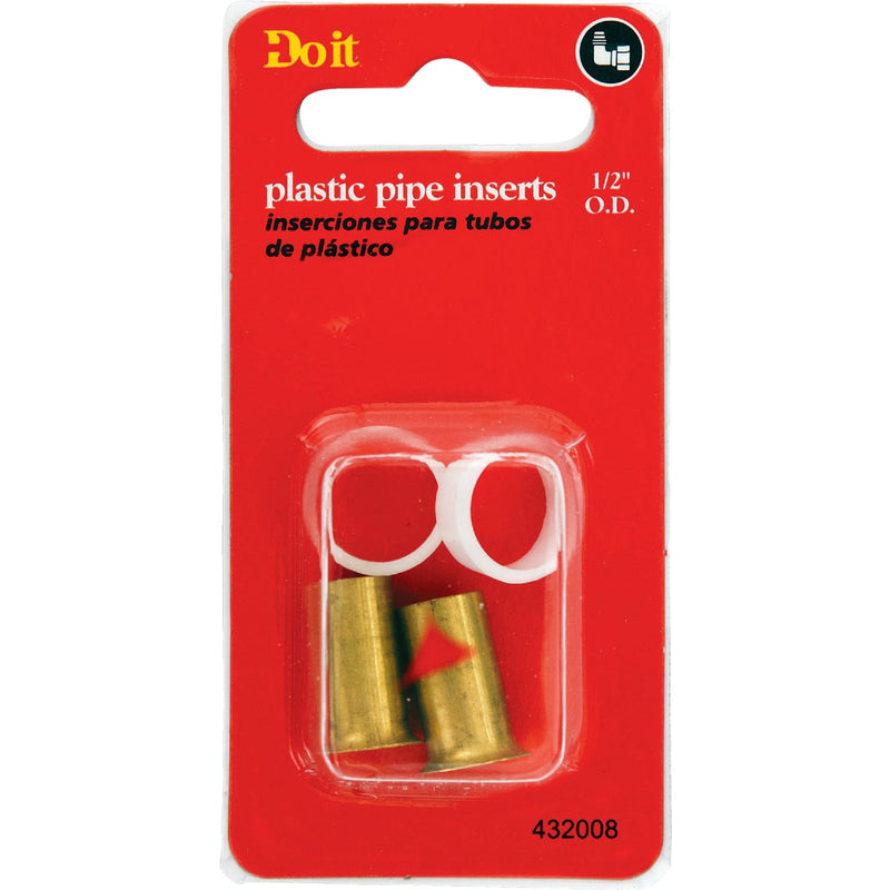 Do it 1/2 In. Brass Compression Insert (2-Pack)