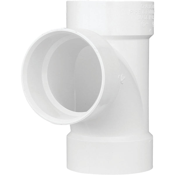 Charlotte Pipe 3 In. Schedule 30 Sanitary PVC Tee