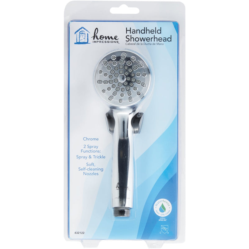 Home Impressions 2-Spray 1.8 GPM Handheld Shower Head, Chrome