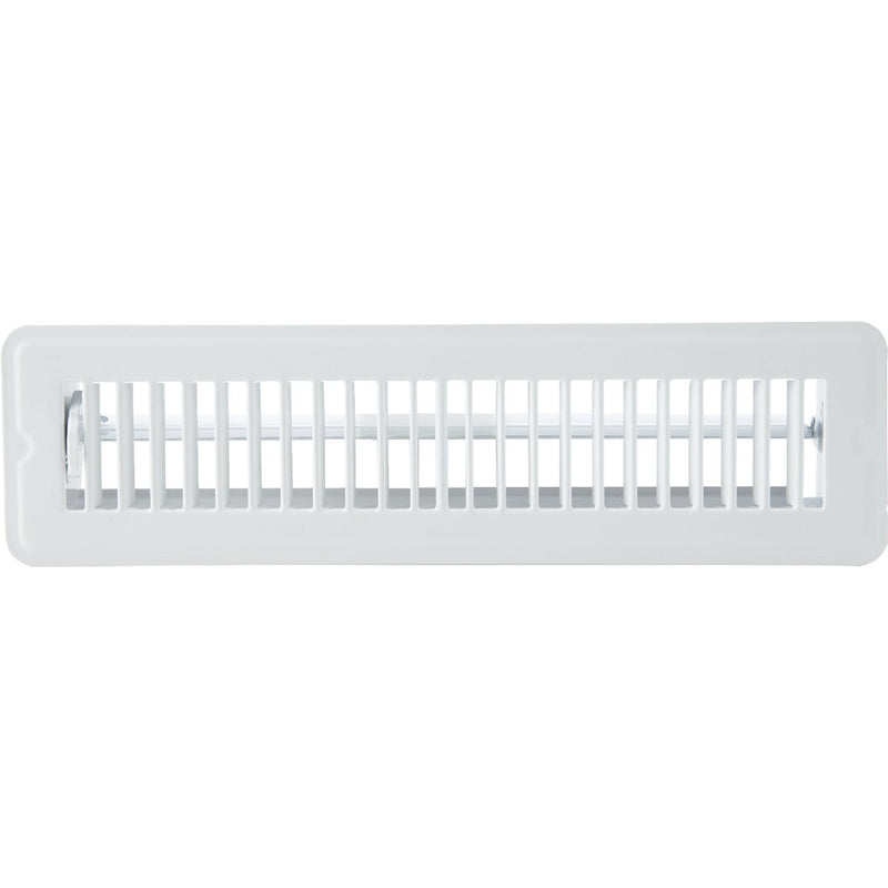 Home Impressions 2-1/4 In. x 12 In. White Steel Floor Register