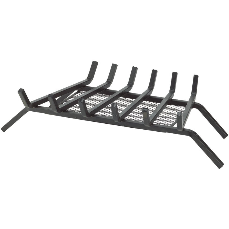 Home Impressions 27 In. Steel Fireplace Grate with Ember Screen