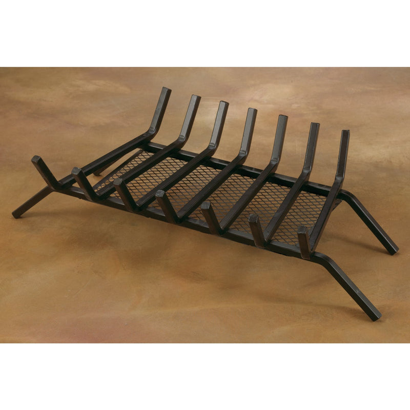 Home Impressions 30 In. Steel Fireplace Grate with Ember Screen