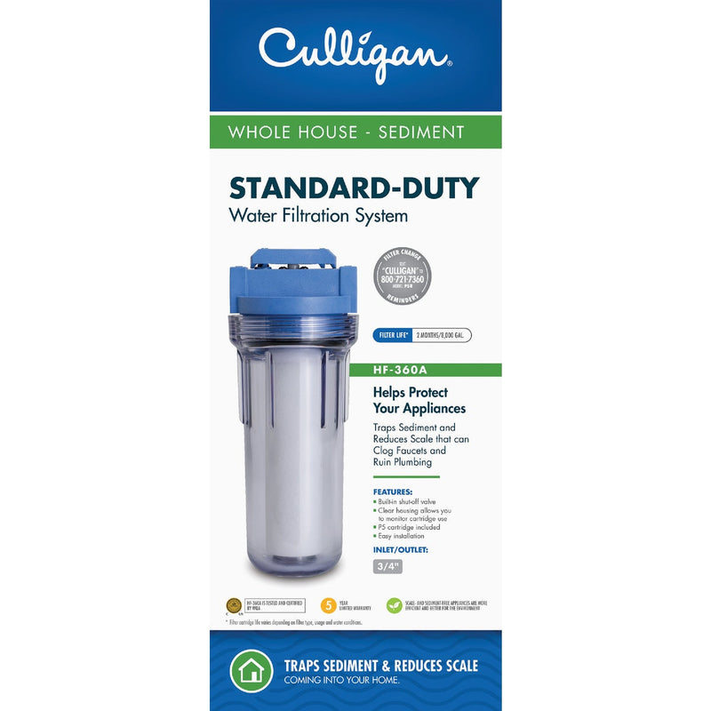Culligan Valve-in-Head Whole House Sediment Water Filter