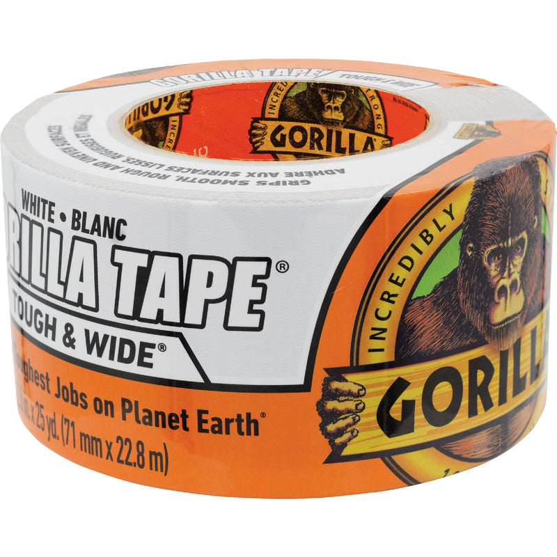 Gorilla 2.88 In. x 25 Yd. Tough & Wide Heavy-Duty Duct Tape, White