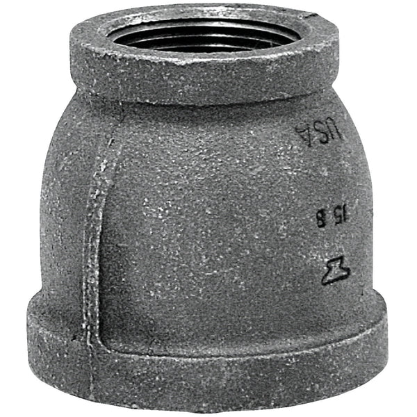 Anvil 2 In. x 1-1/2 In. Malleable Black Iron Reducing Coupling