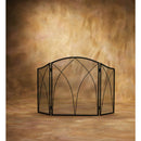 Home Impressions 3-Panel Black Mesh Decorative Fireplace Screen