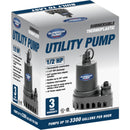 Superior Pump 1/2 HP 3300 GPH Thermoplastic Submersible Utility Pump