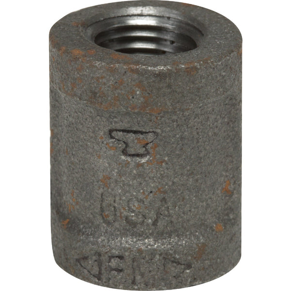 Anvil 1/8 In. Malleable Black Iron Standard Merchant Coupling