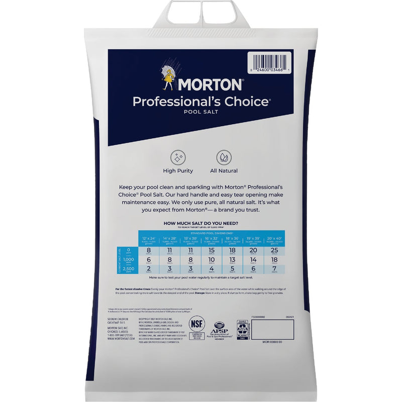 Morton Professional's Choice 40 Lb. Pool Salt