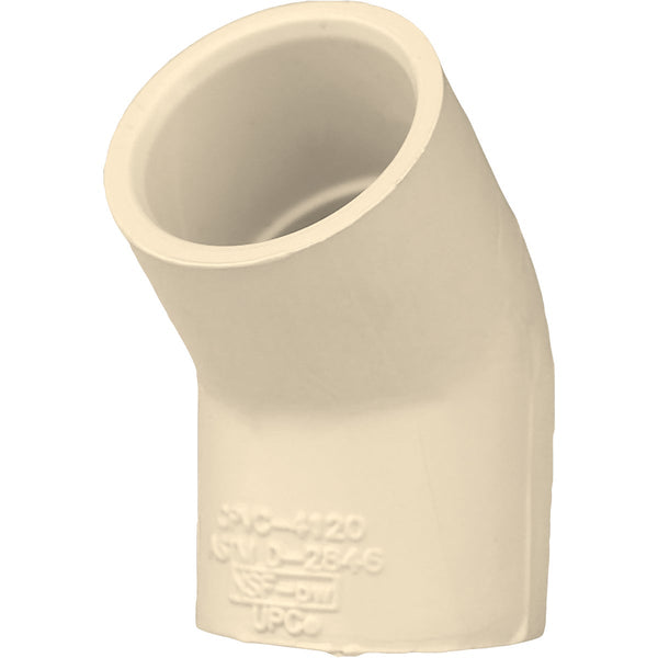 Charlotte Pipe 3/4 In. Slip x Slip 45 Deg. CPVC Elbow (1/8 Bend)