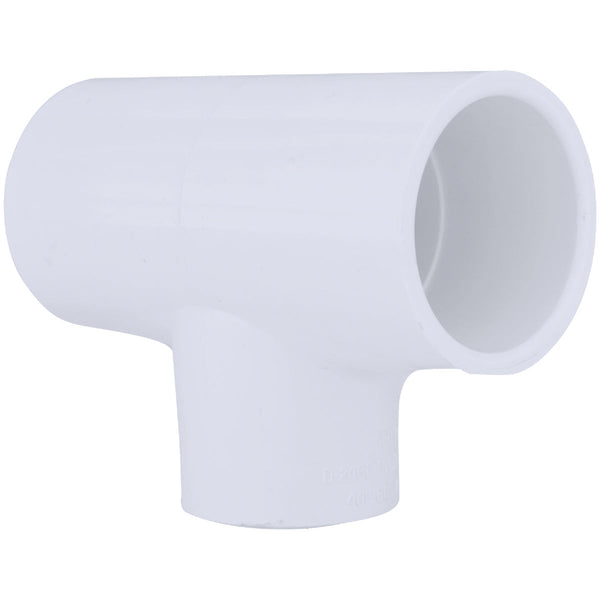 Charlotte Pipe 1-1/4 In. A x 1-1/4 In. B x 1 In. C Schedule 40 Pressure Reducing PVC Tee