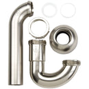Do it Best 1-1/2 in. ABS Decorative Brushed Nickel P-Trap with 1-1/4 in. Reducer Washer