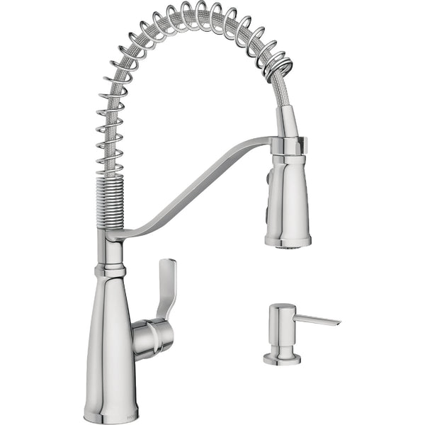 Moen Nolia 1-Handle Pull-Down Widespread Kitchen Faucet, Chrome