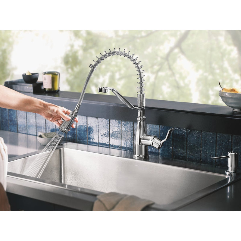 Moen Nolia 1-Handle Pull-Down Widespread Kitchen Faucet, Chrome