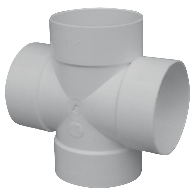 IPEX SDR35 Sewer and Drain 4 In. Solvent Weld PVC Cross