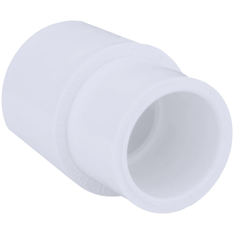 Charlotte Pipe 1 In. X 3/4 In. Sch. 40 Slip X Slip Reducing PVC Coupling