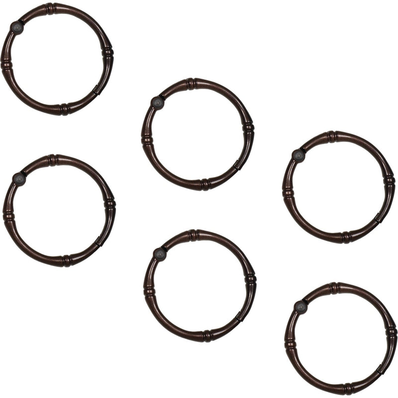 Zenna Home Bronze Decorative Shower Curtian Ring (12-Count)