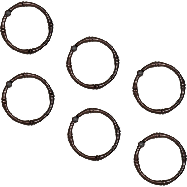 Zenna Home Bronze Decorative Shower Curtian Ring (12-Count)