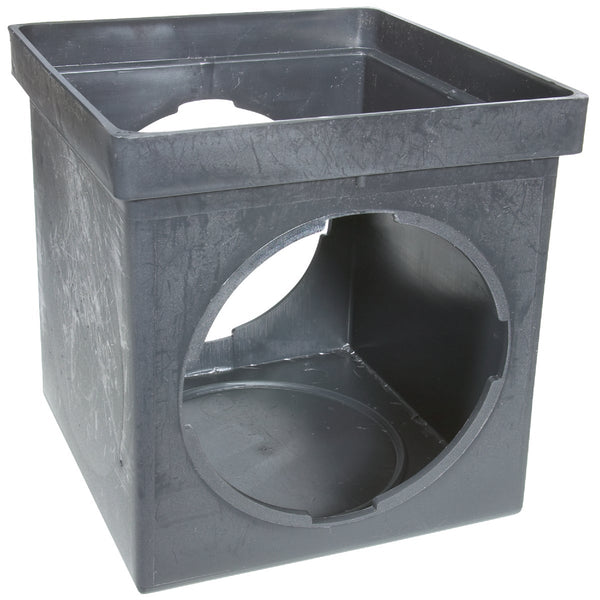 NDS 9 In. x 9 In. Black Square Catch Basin