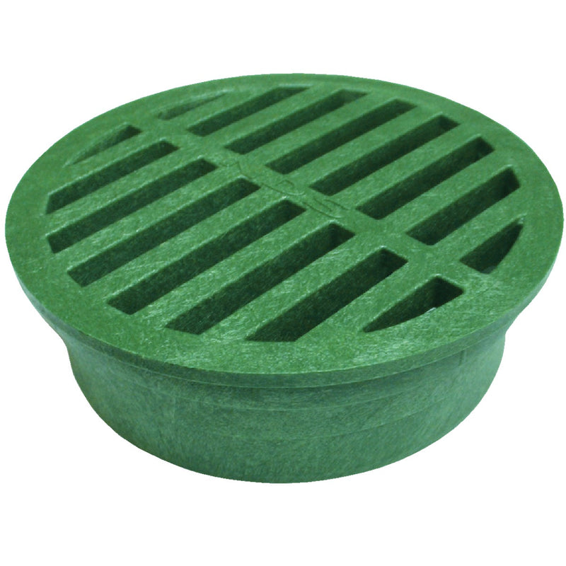 NDS 4 In. Green PVC Round Grate