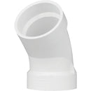 Charlotte Pipe 2 In. Schedule 40 45 Deg. Sanitary DWV PVC Elbow (1/8 Bend)
