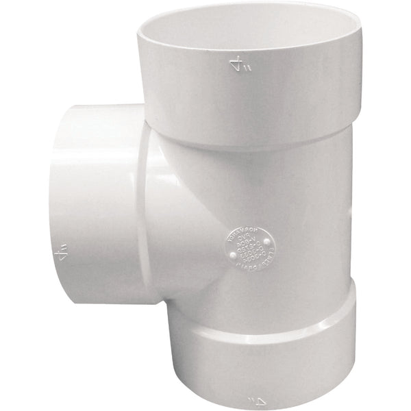 IPEX 4 In. PVC Sewer and Drain Sanitary Bull Nose Tee