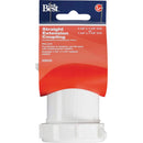 Do it Best 1-1/2 In. White Plastic Straight Extension Coupling