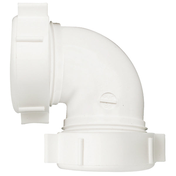 Do it Best 1-1/2 In. White PVC 90 Degree Elbow Coupling