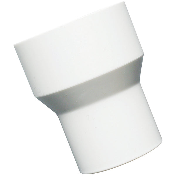 Do it Best 1-1/2 In. x 1-1/4 In. White PVC Solvent Weld Reducer Coupling