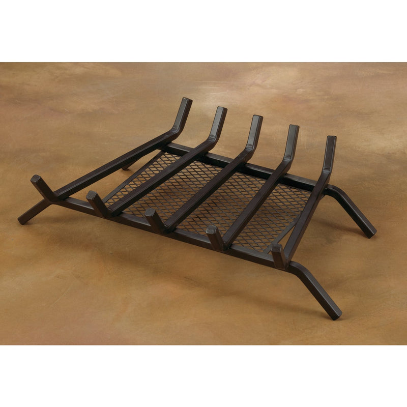 Home Impressions 24 In. Steel Fireplace Grate with Ember Screen