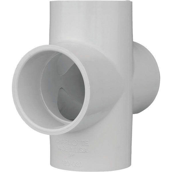 Charlotte Pipe Schedule 40 2 in. PVC Pipe Cross