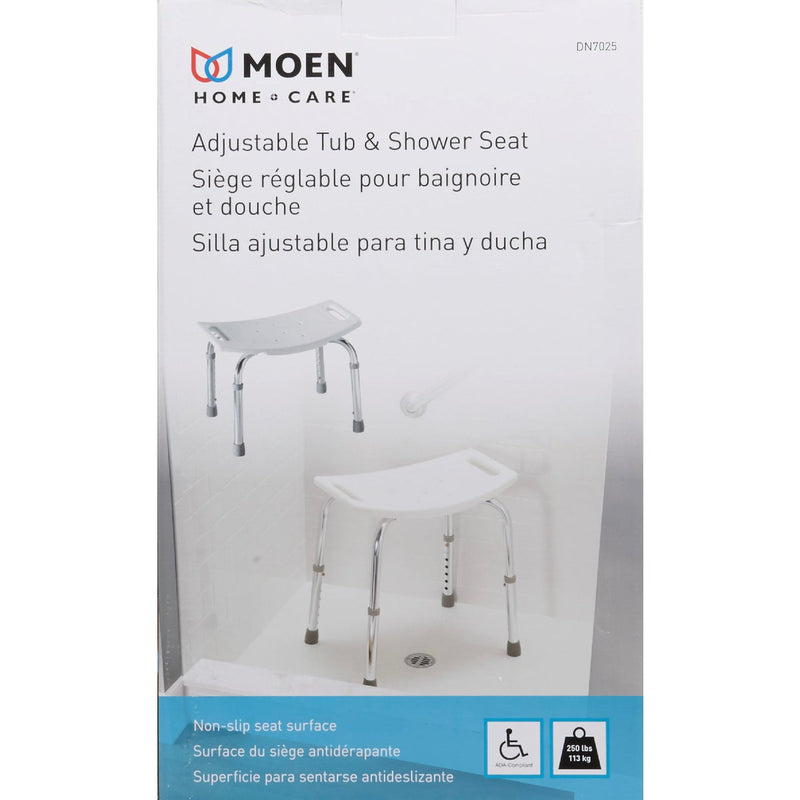 Moen Home Care 300 Lb. Capacity Shower & Tub Seat, Glacier