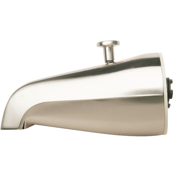 Do it Best Brushed Nickel Bathtub Spout with Diverter
