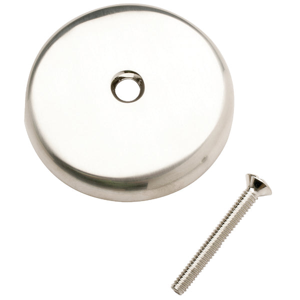 Do it Best One-Hole Brushed Nickel Bath Drain Face Plate