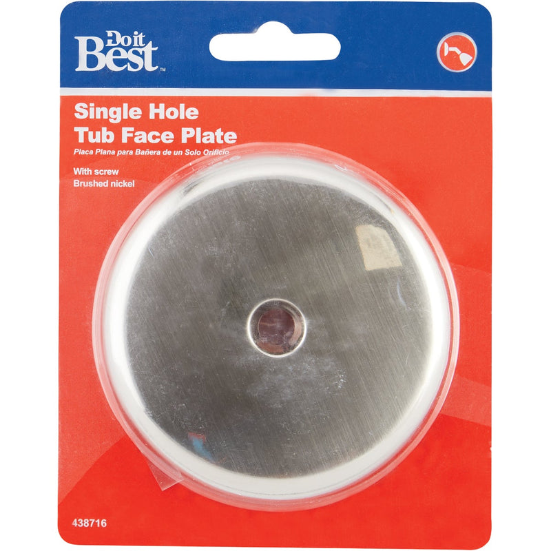 Do it Best One-Hole Brushed Nickel Bath Drain Face Plate
