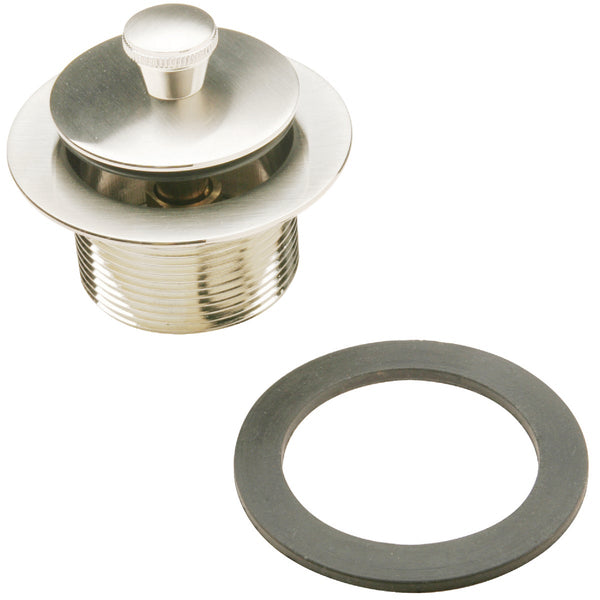 Do it Best Roller Ball Bathtub Drain Stopper Replacement Assembly with Brushed Nickel Finish