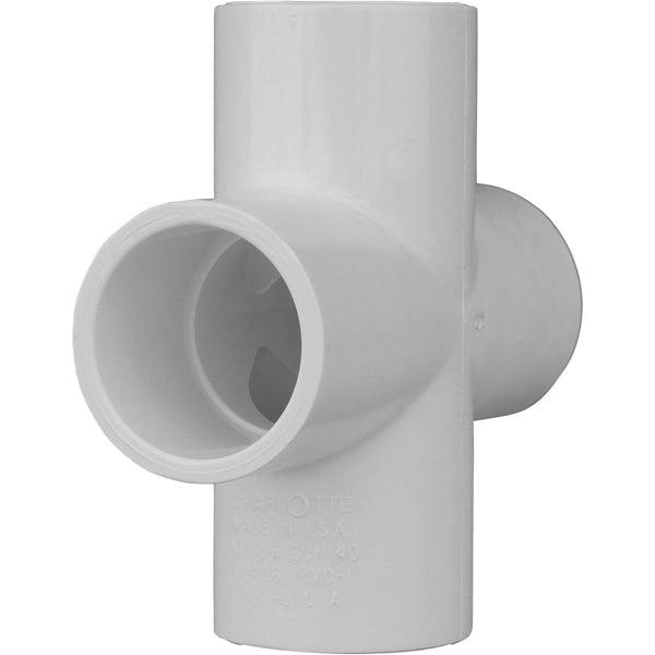 Charlotte Pipe Schedule 40 1 in. PVC Pipe Cross