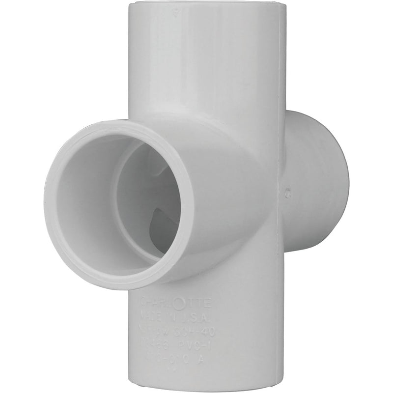 Charlotte Pipe Schedule 40 1 in. PVC Pipe Cross